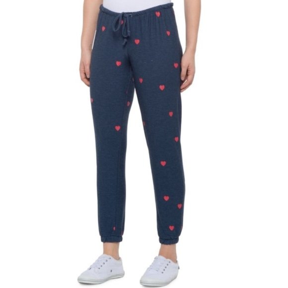 Chaser Pants - Chaser Cozy Joggers in Avalon Red Heart Print